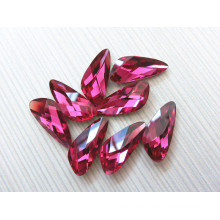 Factory Wholesale Wing Shape Crystal Glass Stone